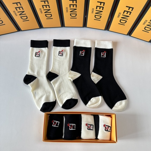 Cheap Fendi Socks #1261230 Replica Wholesale [$29.00 USD] [ITEM#1261230] on Replica Fendi Socks