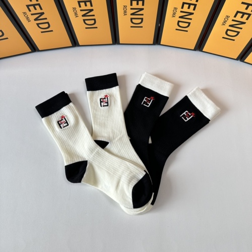 Cheap Fendi Socks #1261230 Replica Wholesale [$29.00 USD] [ITEM#1261230] on Replica Fendi Socks