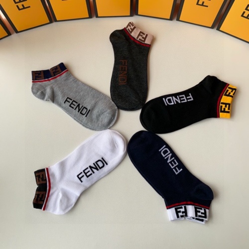 Cheap Fendi Socks #1261238 Replica Wholesale [$27.00 USD] [ITEM#1261238] on Replica Fendi Socks