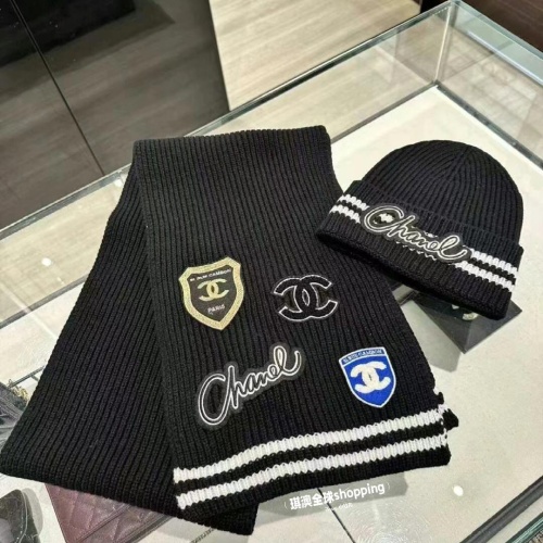 Cheap Chanel Hat and Scarf Set #1261286 Replica Wholesale [$60.00 USD] [ITEM#1261286] on Replica Chanel Hat and Scarf and Glove Set