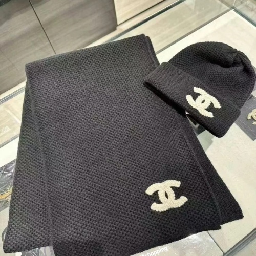 Cheap Chanel Hat and Scarf Set #1261286 Replica Wholesale [$60.00 USD] [ITEM#1261286] on Replica Chanel Hat and Scarf and Glove Set