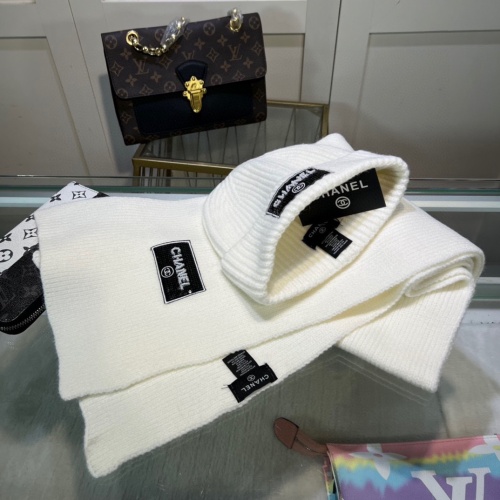 Cheap Chanel Hat and Scarf Set #1261323 Replica Wholesale [$45.00 USD] [ITEM#1261323] on Replica Chanel Hat and Scarf and Glove Set