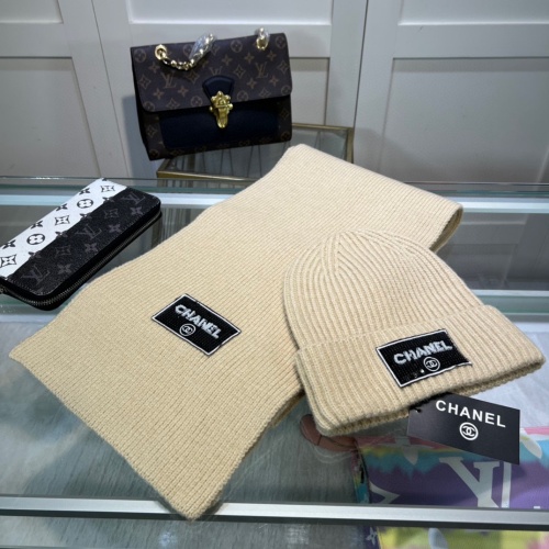 Cheap Chanel Hat and Scarf Set #1261324 Replica Wholesale [$45.00 USD] [ITEM#1261324] on Replica Chanel Hat and Scarf and Glove Set