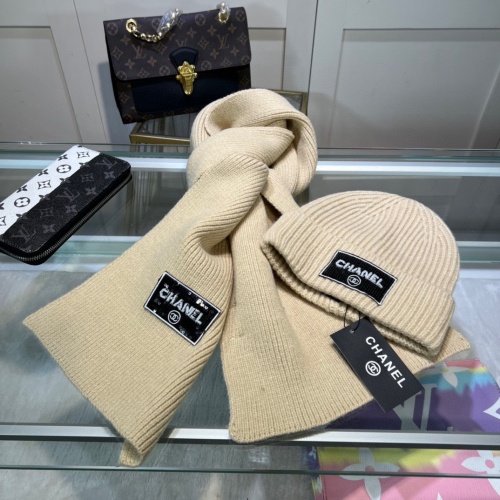 Cheap Chanel Hat and Scarf Set #1261324 Replica Wholesale [$45.00 USD] [ITEM#1261324] on Replica Chanel Hat and Scarf and Glove Set