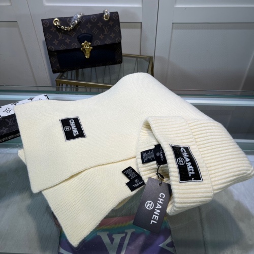 Cheap Chanel Hat and Scarf Set #1261325 Replica Wholesale [$45.00 USD] [ITEM#1261325] on Replica Chanel Hat and Scarf and Glove Set