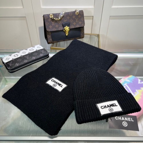 Cheap Chanel Hat and Scarf Set #1261327 Replica Wholesale [$45.00 USD] [ITEM#1261327] on Replica Chanel Hat and Scarf and Glove Set