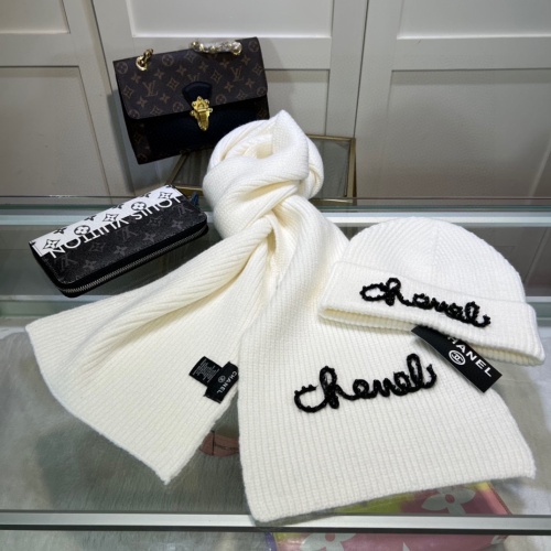 Cheap Chanel Hat and Scarf Set #1261328 Replica Wholesale [$45.00 USD] [ITEM#1261328] on Replica Chanel Hat and Scarf and Glove Set