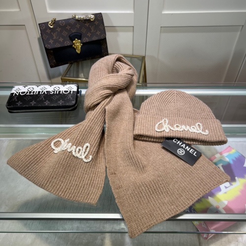 Cheap Chanel Hat and Scarf Set #1261330 Replica Wholesale [$45.00 USD] [ITEM#1261330] on Replica Chanel Hat and Scarf and Glove Set