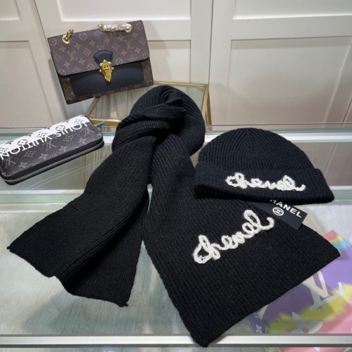 Cheap Chanel Hat and Scarf Set #1261334 Replica Wholesale [$45.00 USD] [ITEM#1261334] on Replica Chanel Hat and Scarf and Glove Set