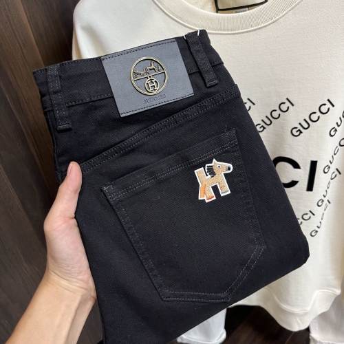 Cheap Hermes Jeans For Men #1261506 Replica Wholesale [$88.00 USD] [ITEM#1261506] on Replica Hermes Jeans