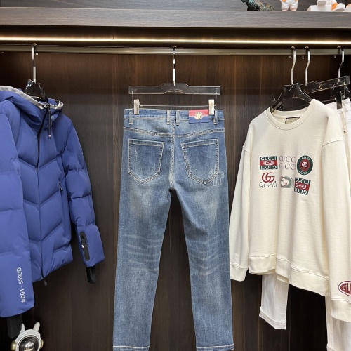 Cheap Moncler Jeans For Men #1261508 Replica Wholesale [$88.00 USD] [ITEM#1261508] on Replica Moncler Jeans