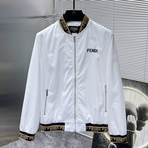 Cheap Fendi Jackets Long Sleeved For Men #1261914 Replica Wholesale [$56.00 USD] [ITEM#1261914] on Replica Fendi Jackets