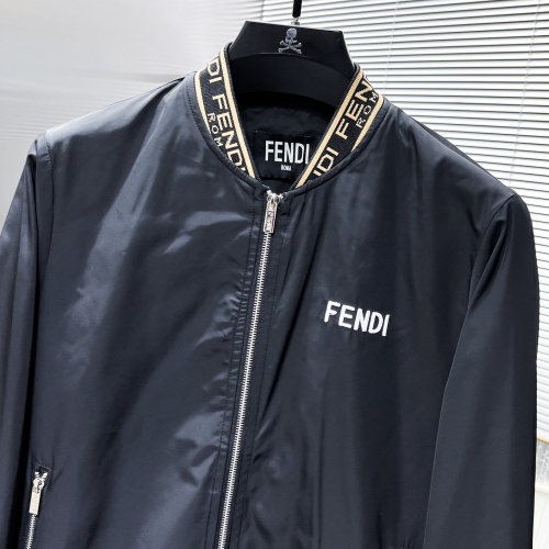 Cheap Fendi Jackets Long Sleeved For Men #1261915 Replica Wholesale [$56.00 USD] [ITEM#1261915] on Replica Fendi Jackets