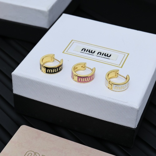 Cheap MIU MIU Earrings For Women #1261954 Replica Wholesale [$27.00 USD] [ITEM#1261954] on Replica MIU MIU Earrings