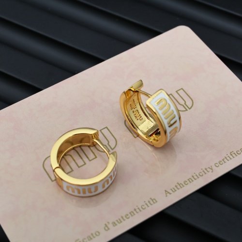 Cheap MIU MIU Earrings For Women #1261954 Replica Wholesale [$27.00 USD] [ITEM#1261954] on Replica MIU MIU Earrings