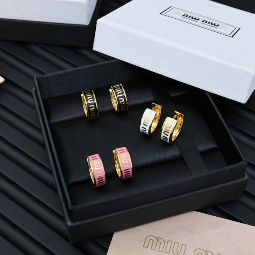 Cheap MIU MIU Earrings For Women #1261956 Replica Wholesale [$27.00 USD] [ITEM#1261956] on Replica MIU MIU Earrings