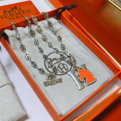 Cheap Hermes Necklaces #1262152 Replica Wholesale [$56.00 USD] [ITEM#1262152] on Replica Hermes Necklaces