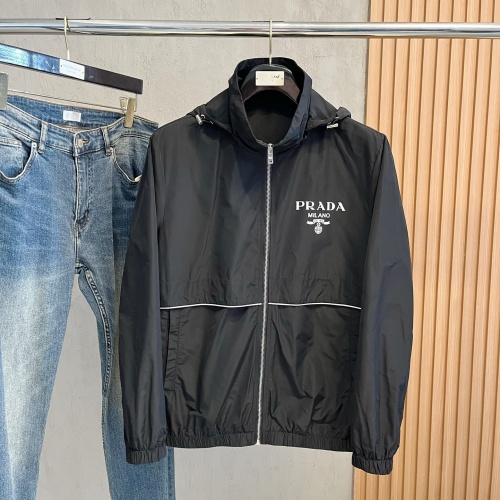 Cheap Prada Jackets Long Sleeved For Men #1262328 Replica Wholesale [$130.00 USD] [ITEM#1262328] on Replica Prada Jackets