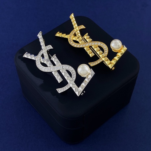 Cheap Yves Saint Laurent Brooches For Women #1262694 Replica Wholesale [$29.00 USD] [ITEM#1262694] on Replica Yves Saint Laurent Brooches