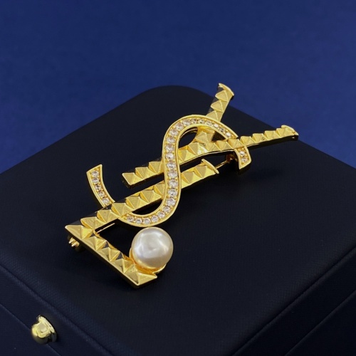 Cheap Yves Saint Laurent Brooches For Women #1262695 Replica Wholesale [$29.00 USD] [ITEM#1262695] on Replica Yves Saint Laurent Brooches