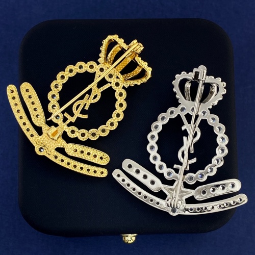 Cheap Yves Saint Laurent Brooches For Women #1262696 Replica Wholesale [$29.00 USD] [ITEM#1262696] on Replica Yves Saint Laurent Brooches