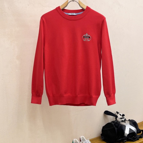 Cheap Prada Sweater Long Sleeved For Men #1262856 Replica Wholesale [$76.00 USD] [ITEM#1262856] on Replica Prada Sweater