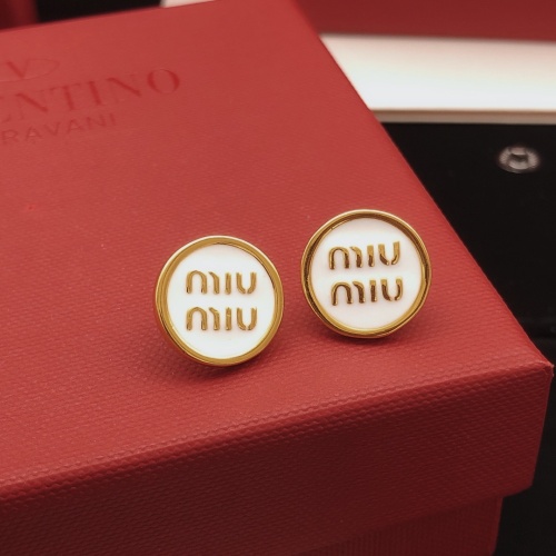 Cheap MIU MIU Earrings For Women #1263154 Replica Wholesale [$27.00 USD] [ITEM#1263154] on Replica MIU MIU Earrings