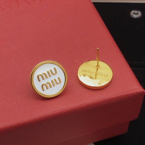 Cheap MIU MIU Earrings For Women #1263154 Replica Wholesale [$27.00 USD] [ITEM#1263154] on Replica MIU MIU Earrings