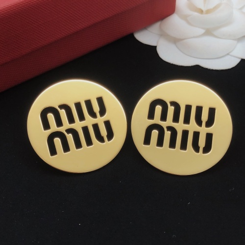 Cheap MIU MIU Earrings For Women #1263156 Replica Wholesale [$32.00 USD] [ITEM#1263156] on Replica MIU MIU Earrings