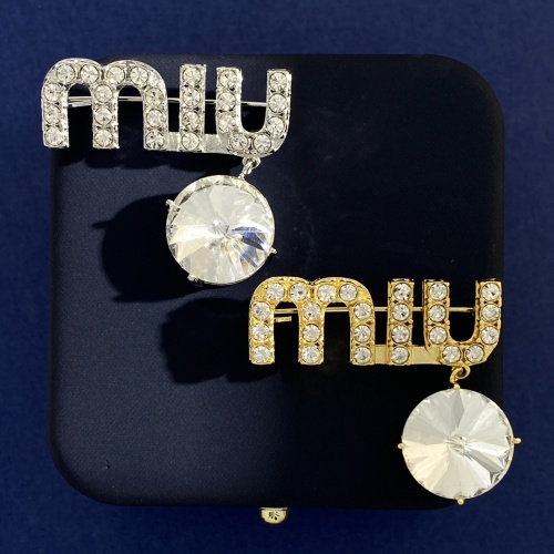 Cheap MIU MIU Brooches For Women #1263212 Replica Wholesale [$27.00 USD] [ITEM#1263212] on Replica MIU MIU Brooches