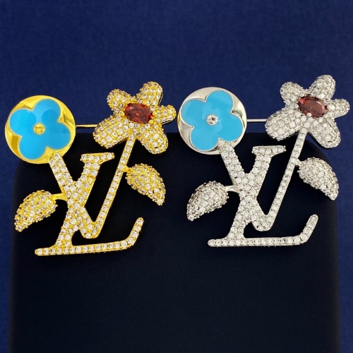 Cheap Louis Vuitton LV Brooches For Women #1263244 Replica Wholesale [$32.00 USD] [ITEM#1263244] on Replica Louis Vuitton LV Brooches