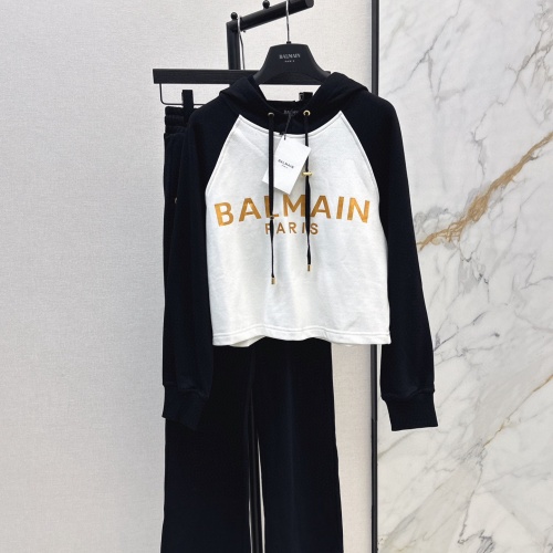 Cheap Balmain Tracksuits Long Sleeved For Women #1263391 Replica Wholesale [$108.00 USD] [ITEM#1263391] on Replica Balmain Tracksuits