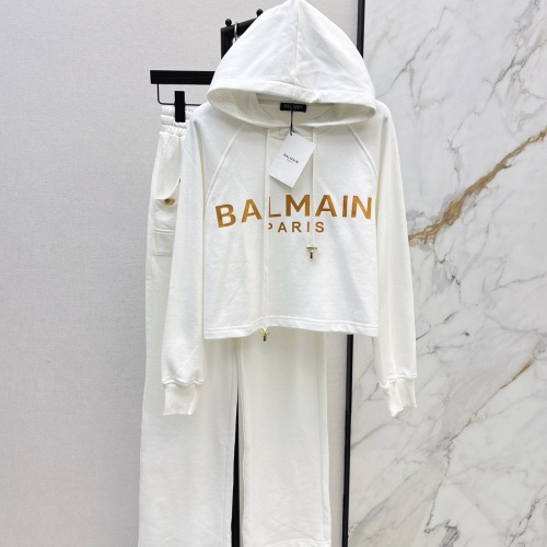 Cheap Balmain Tracksuits Long Sleeved For Women #1263392 Replica Wholesale [$108.00 USD] [ITEM#1263392] on Replica Balmain Tracksuits