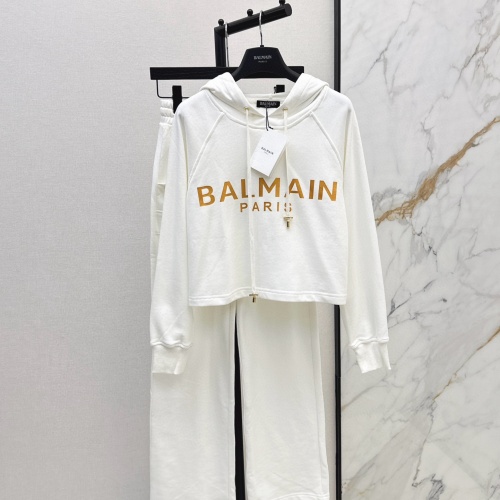 Cheap Balmain Tracksuits Long Sleeved For Women #1263392 Replica Wholesale [$108.00 USD] [ITEM#1263392] on Replica Balmain Tracksuits