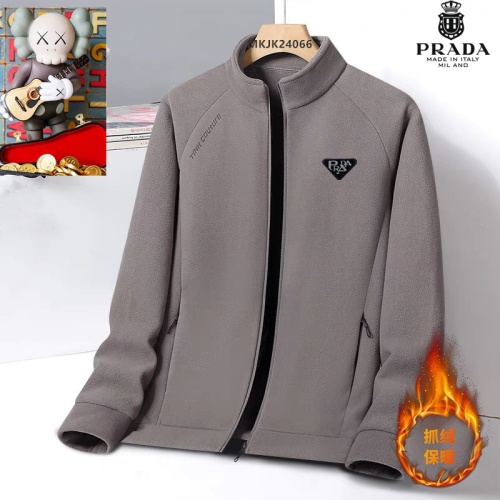 Cheap Prada Jackets Long Sleeved For Men #1263437 Replica Wholesale [$64.00 USD] [ITEM#1263437] on Replica Prada Jackets