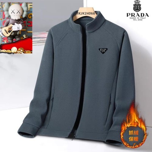 Cheap Prada Jackets Long Sleeved For Men #1263438 Replica Wholesale [$64.00 USD] [ITEM#1263438] on Replica Prada Jackets