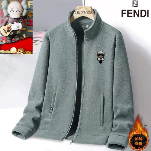 Cheap Fendi Jackets Long Sleeved For Men #1263443 Replica Wholesale [$64.00 USD] [ITEM#1263443] on Replica Fendi Jackets