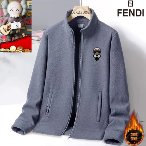 Cheap Fendi Jackets Long Sleeved For Men #1263444 Replica Wholesale [$64.00 USD] [ITEM#1263444] on Replica Fendi Jackets