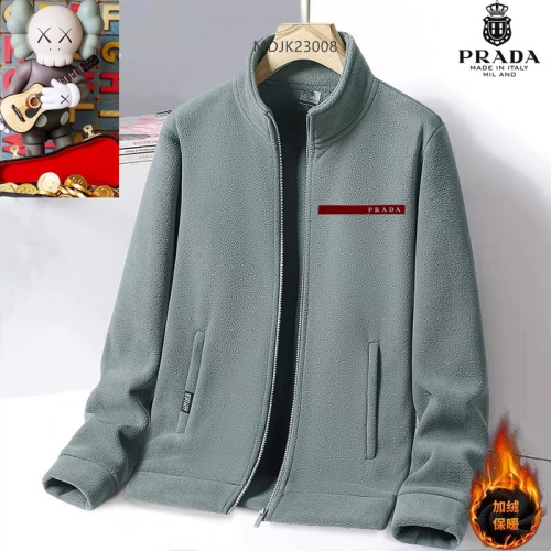 Cheap Prada Jackets Long Sleeved For Men #1263480 Replica Wholesale [$64.00 USD] [ITEM#1263480] on Replica Prada Jackets