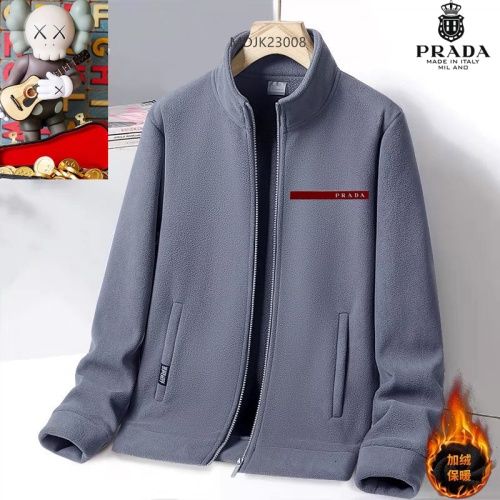 Cheap Prada Jackets Long Sleeved For Men #1263481 Replica Wholesale [$64.00 USD] [ITEM#1263481] on Replica Prada Jackets