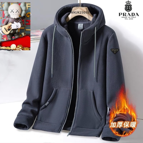 Cheap Prada Jackets Long Sleeved For Men #1263501 Replica Wholesale [$64.00 USD] [ITEM#1263501] on Replica Prada Jackets