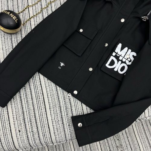 Cheap Christian Dior Jackets Long Sleeved For Women #1263543 Replica Wholesale [$108.00 USD] [ITEM#1263543] on Replica Christian Dior Jackets