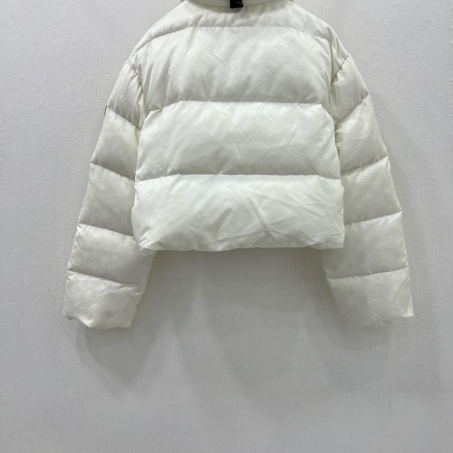 Cheap Louis Vuitton LV Down Feather Coat Long Sleeved For Women #1263551 Replica Wholesale [$140.00 USD] [ITEM#1263551] on Replica Louis Vuitton LV Down Feather Coat