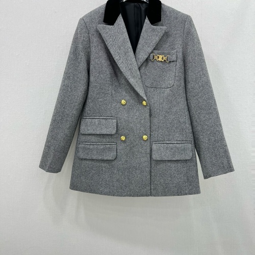 Cheap Celine Jackets Long Sleeved For Women #1263651 Replica Wholesale [$132.00 USD] [ITEM#1263651] on Replica Celine Jackets