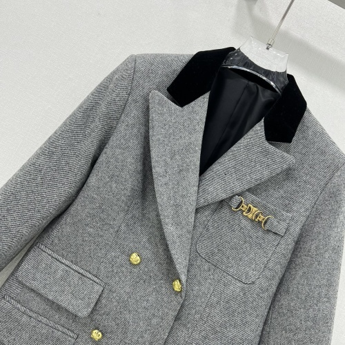 Cheap Celine Jackets Long Sleeved For Women #1263651 Replica Wholesale [$132.00 USD] [ITEM#1263651] on Replica Celine Jackets