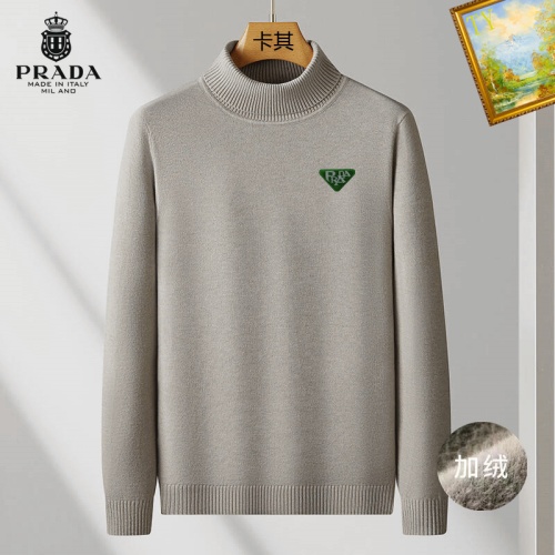 Cheap Prada Sweater Long Sleeved For Men #1263663 Replica Wholesale [$48.00 USD] [ITEM#1263663] on Replica Prada Sweater