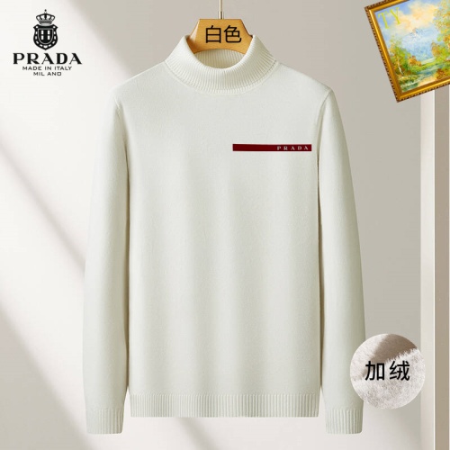 Cheap Prada Sweater Long Sleeved For Men #1263710 Replica Wholesale [$48.00 USD] [ITEM#1263710] on Replica Prada Sweater