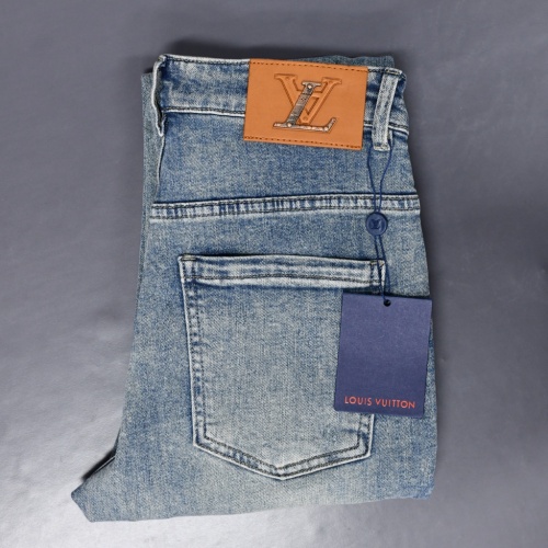 Cheap Louis Vuitton LV Jeans For Men #1263744 Replica Wholesale [$56.00 USD] [ITEM#1263744] on Replica Louis Vuitton LV Jeans