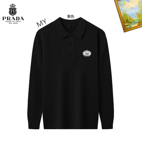 Cheap Prada Sweater Long Sleeved For Men #1263912 Replica Wholesale [$42.00 USD] [ITEM#1263912] on Replica Prada Sweater