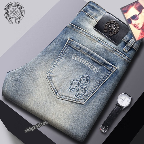 Cheap Chrome Hearts Jeans For Men #1263928 Replica Wholesale [$42.00 USD] [ITEM#1263928] on Replica Chrome Hearts Jeans